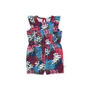 NWOT Burt’s Bees Flower Farm Organic Cotton Romper Size 3 Months